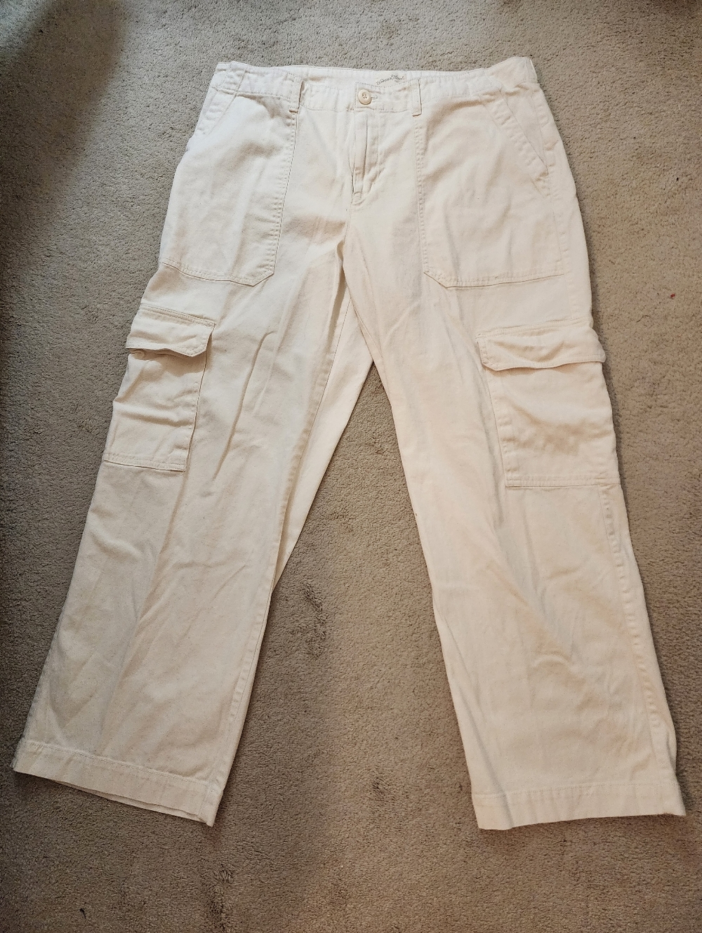 Universal Thread Women's Cream Cargo Pants Sz 17 Gorpcore Utility Workwear